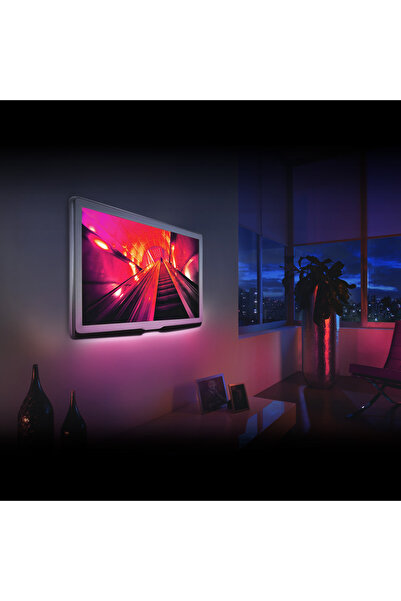 Alista Home Bandă LED RGB pentru TV 1m, iluminare de fundal, USB, IP65, contr...