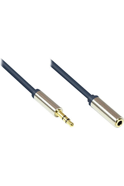 Good Connections Καλώδιο Jack 3.5mm Αρσενικό σε Θηλυκό Μαύρο 5μ