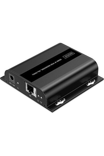 Digitus Διανομέας HDMI Δέκτης IP PoE 4K/60Hz Μαύρο