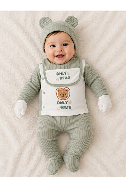 EDM Kidss 100% Cotton Baby Boy 5-Piece Hospital Discharge Set Newborn Bodysui...