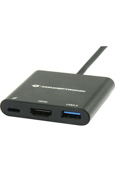 CONCEPTRONIC Σταθμός σύνδεσης USB-C με HDMI 4K PD Μαύρο (DONN01B)