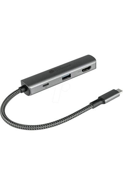 Good Connections Σταθμός σύνδεσης USB-C με HDMI 4K PD Γκρι (HUB-C002A)