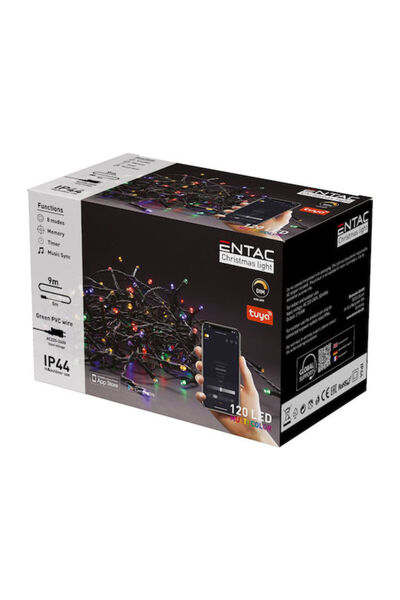 Entac 120 Λαμπάκια LED 9μ. Ψυχρό Λευκό σε Σειρά 1 τεμάχιο Κωδικός: ECL-120-TY-CW