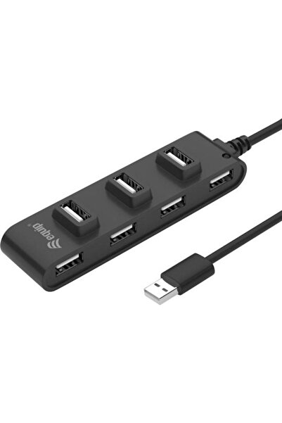 EQUIP Διανομέας USB 7 Θυρών USB 2.0 με σύνδεση USB-A Κωδικός: 128957