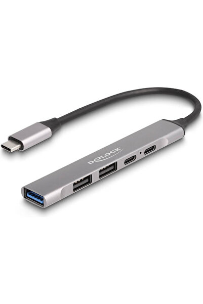 DELOCK Διανομέας USB 3.2 5 Θυρών με σύνδεση USB-A / USB-C Κωδικός Γκρι: 64298