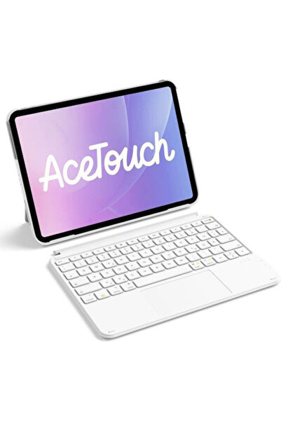 inateck Θήκη πληκτρολογίου Ace Touch για iPad 11 "/10.9 " QWERTZ RGB Λευκό