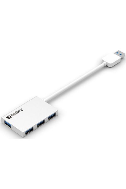 Sandberg Pocket Hub 4 Θύρες USB 3.0 με σύνδεση USB-A Λευκό Κωδικός: 133-88