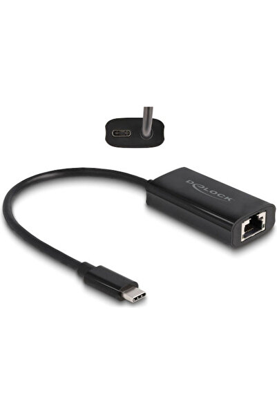 DELOCK 61026 Προσαρμογέας δικτύου USB-C με ενσύρματη σύνδεση Gigabit Ethernet
