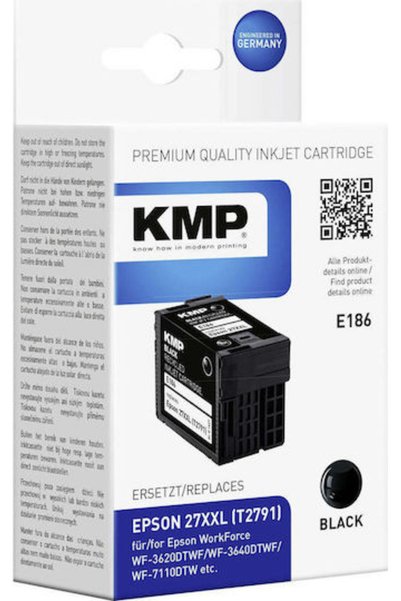 KMP Συμβατό μελάνι για εκτυπωτή inkjet Epson, 34ml, Μαύρο, 1 τεμάχιο