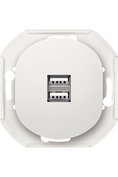 Other Aling Conel Eon Επιτοίχια Πρίζα με 2 Θύρες USB Λευκή