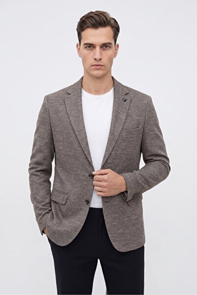 Plus Scorpion Men's Stretch Fabric Slim Fit Blazer Jacket – Casual & Office Chic