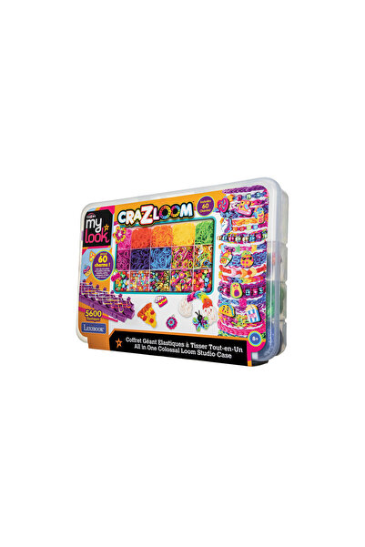 LEXIBOOK Cra-Z-Loom All-In-One Studio - Βαλιτσάκι με Αργαλειό, 5600 Λαστιχάκι...