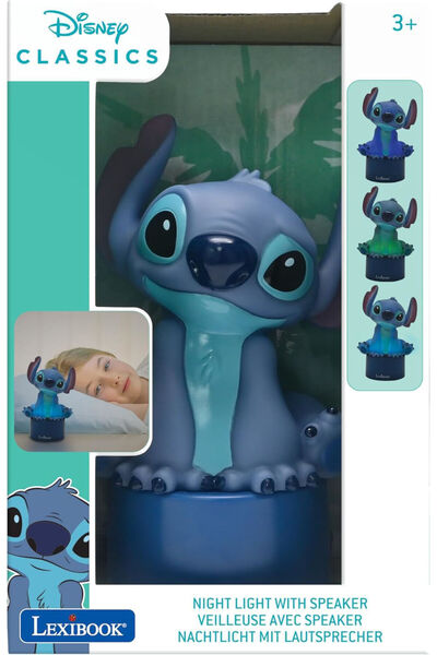 LEXIBOOK Νυχτερινό Φωτάκι Led Disney Stitch Night Light με Ηχείο & Αλλαγή Χρώ...