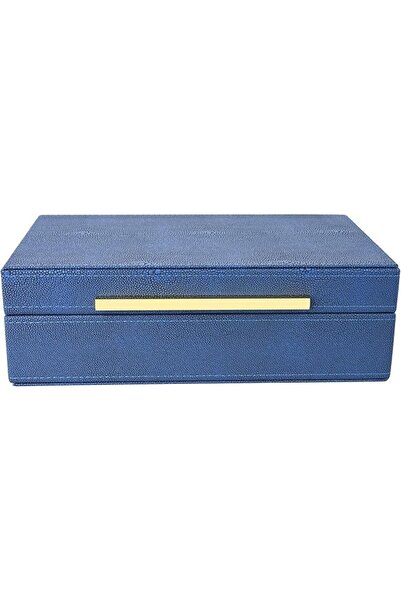 GENERAL XIGEXIGE Faux Leather Large Modern Stackable Nesting Jewelry Box with...