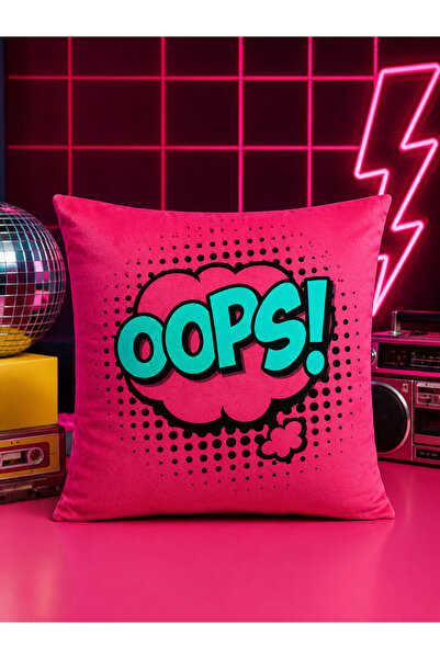 PİKKO HOME Pop!80S Collection Digital Printed Cushion Cover (Dkr)