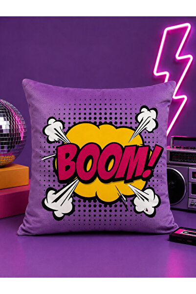 PİKKO HOME غطاء وسادة مطبوع رقميًا من مجموعة POP!80s (dkr)