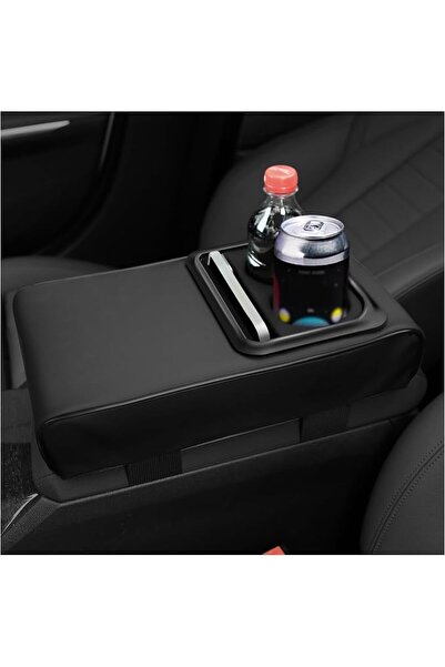 JOYZZZ Car Center Console Organizer, Multifunctional Universal Leather Armres...