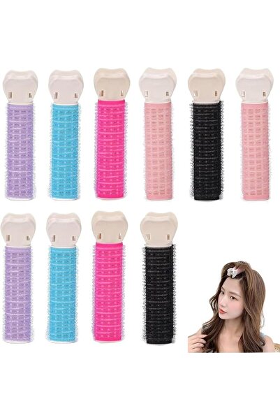 HZYH 10 Pcs Velcro Hair Clips, Volumizing Root Rollers for Natural Fluffy Hai...