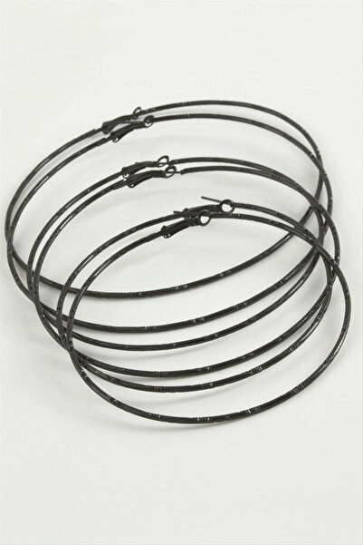 Mercansa Dotted Metal Hoop Earrings 6 Pieces