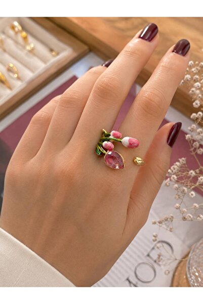 perry accessories Eternelle Ring özel tasarım gold detaylı xuping 14k kaplama...