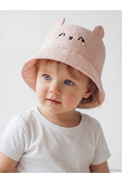 LC Waikiki Trendlucky 3D Baby Girl Bucket Hat with Difference in Color