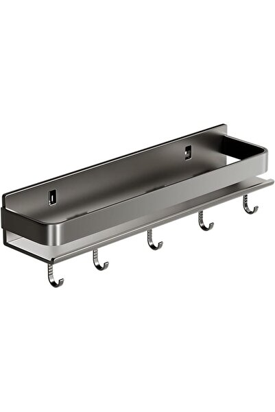 ALMEKAQUZ Shower Caddy,Large Bathroom Storage with 5 Removable Hooks,Rustproo...