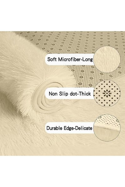 GENERAL Tie-Dyed Area Rugs for Bedroom Living Room, Fluffy Shag Large Fuzzy Plush Soft Throw Rug, Shaggy Flo