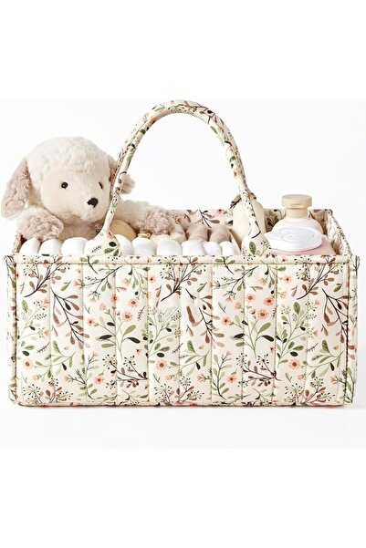 GENERAL Baby Diaper Caddy Organizer - Portable Nursery Storage Basket for Cha...
