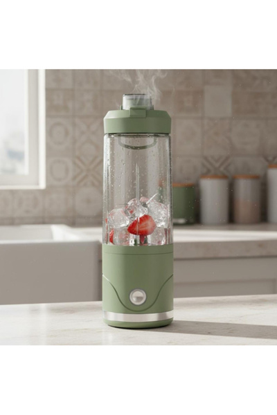 MACON Portable Juicer Blender Cup Automatic Cordless Juicer Easy to Clean Ice...