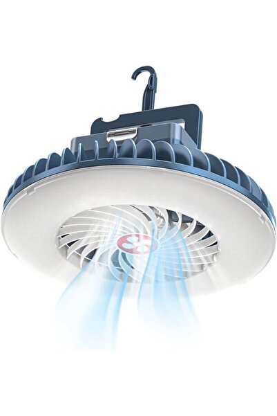 Morvena Picks Ventilator de camping, Lampă de camping cu LED, Lampă-ventilato...