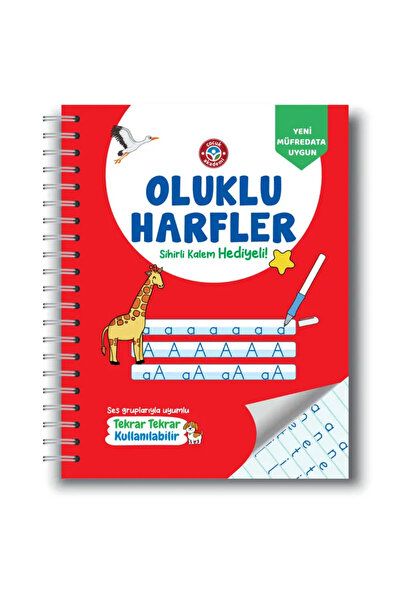 Çocuk Akademi Oluklu(Kabartmalı) Sihirli Uçan Kalemli Sayılar ve Harfler Seti