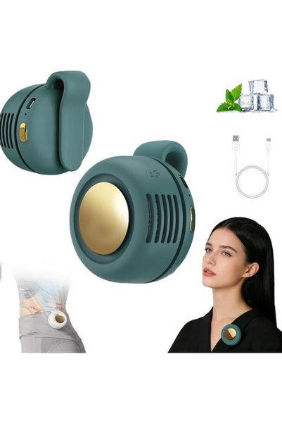 Morvena Picks Mini ventilator cu clemă fără lame cu rotație de 360°, ventilat...