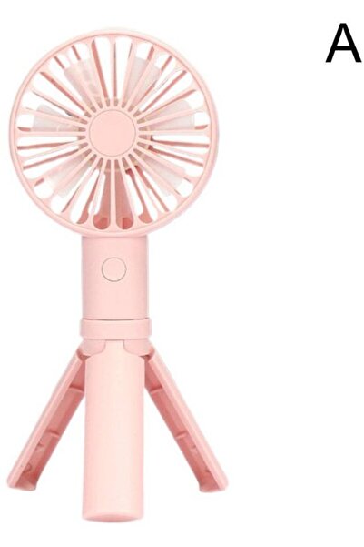 STARSTAR Pink portable mini personal face fan, 3 wind speed settings, recharg...