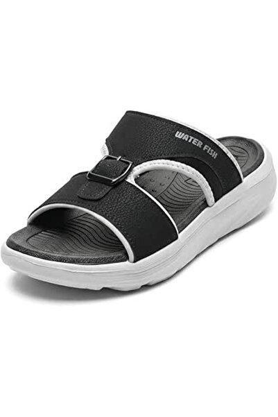 Generic Men's Ultra-Thick 4.5cm Sole Cloud Slides - Premium EVA Sporty Comfor...