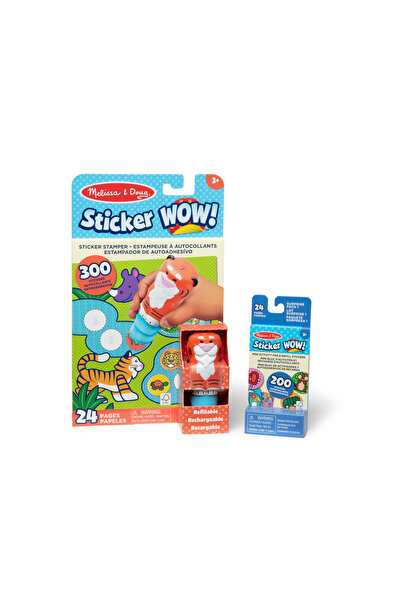 Melissa and Doug Sticker Wow Tiger Bundle (New Refill)