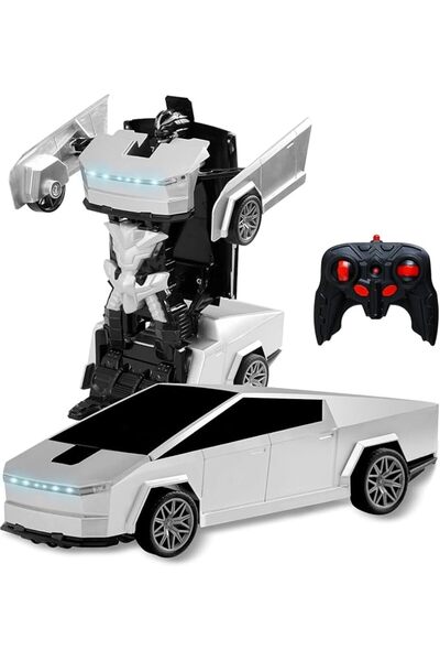 XICEN Remote Control Car Cyber-Inspired Transformer Toys Cars 2.4Ghz One-Butt...