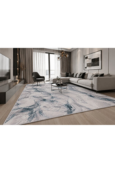 CasaRossaTextil Covorul SENA Albastru 3 | Modern Turcesc Premium | Moale, Rez...