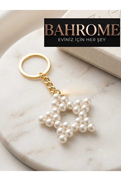 BAHROME İNCİ CAM ANAHTARLIK, En Az 6 Adet