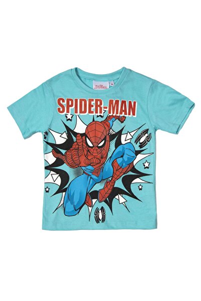 Sun City Fashion Group Μπλούζα κοντομάνικη αγόρι "Active spiderman" τυρκουάζ