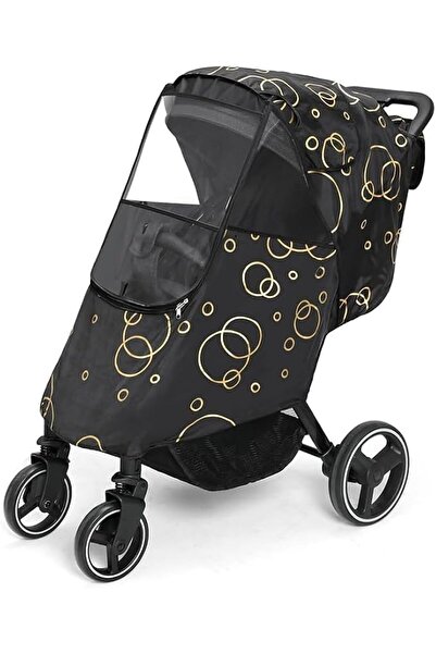 JOYZZZ Stroller Rain Cover, Clear Optical Windows Breathable Canopy, Adjustab...