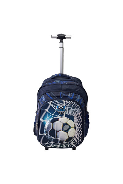 Generic Brand School bag with removable trolley, 3D embossed, 44 x 30 x 22 cm...