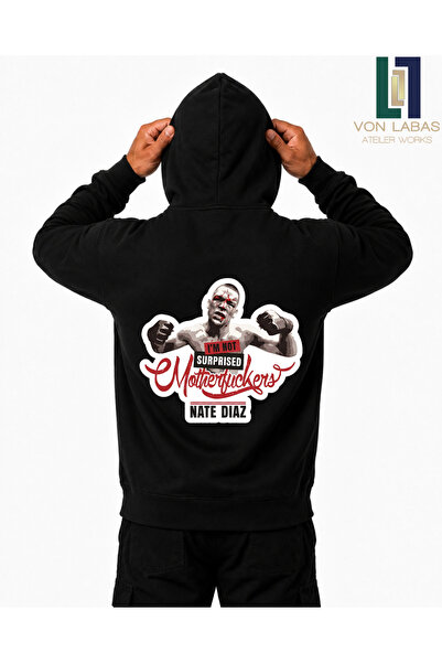 Grafftee Clothing UFC Nate Diaz Φούτερ από βαμβάκι υψηλής ποιότητας με στάμπα...