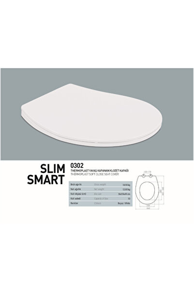NKP KLOZET KAPAĞI SOFT SLİM SMART (10) (NKP)
