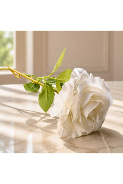 decotoys Floare artificială trandafiri roz cu tija 60cm 3/set