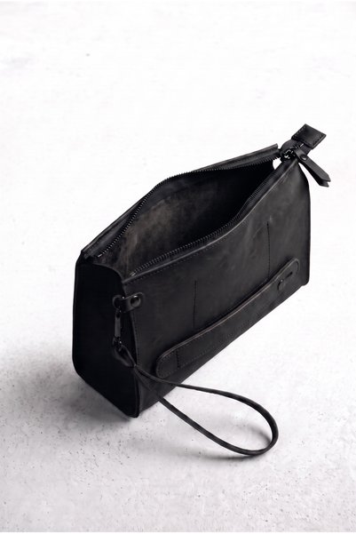 BeeBlack Hakiki Deri Organizer TİTAN Model El Çantası- Crazy Günlük El Taşıma Çantası