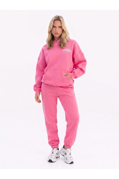 macklin Women's Est 2012 Printed Oversize 3 Thread Hooded Tracksuit Set