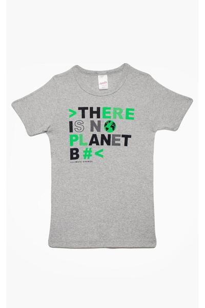 Minerva Φανέλα κοντομάνικη "There is no planet B" μελανζέ