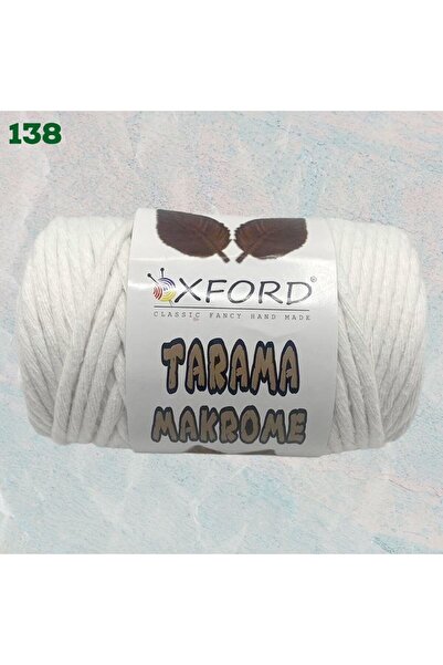 Oxford İplik Tarama Makrome 5 mm - 138 Kırık Beyaz