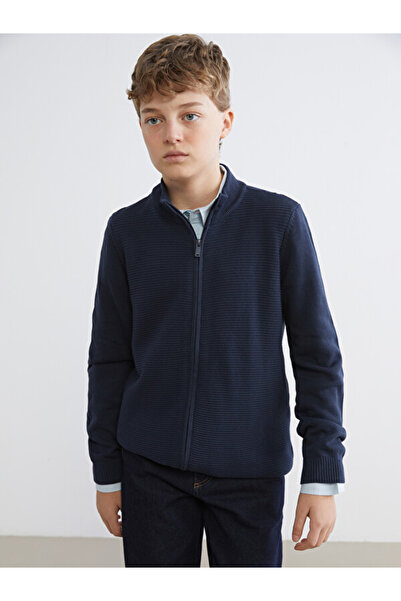 LC Waikiki Timeless Clothing & Timeless Choices High Collar Textured Boys' Kn...