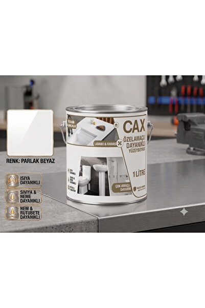 caxcolors CAX Dayanıklı Özel Yüzey Boyası 1 L - Su , Nem ve Isı Dayanımlı Fay...